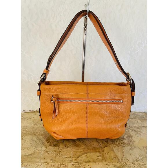 Coach Handbags - Vintage Coach East West Duffel Shoulder Bag # F15065 tangerine Pebbled Leather